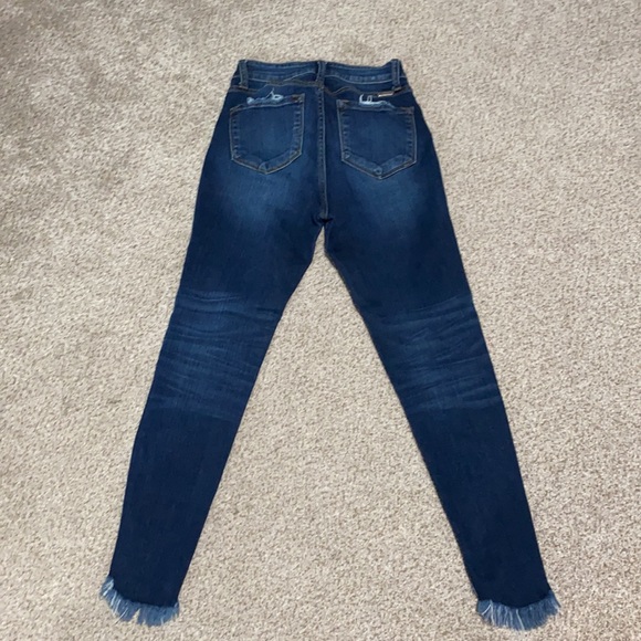 High waist mild distress jeans - Picture 2 of 3